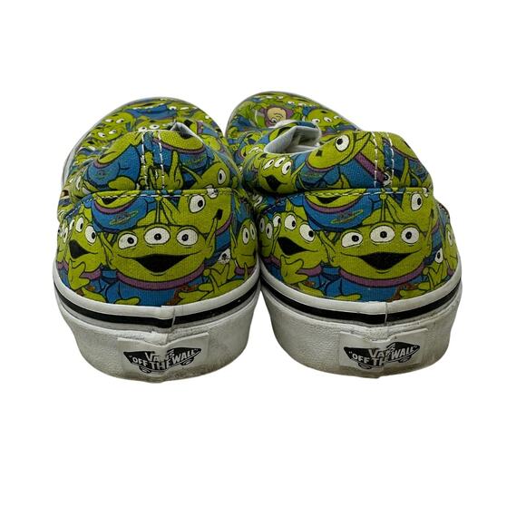 Vans X Disney Pixar Toy Story Alien Sneakers Womens Sz 10 Glow In The Dark - Picture 4 of 7